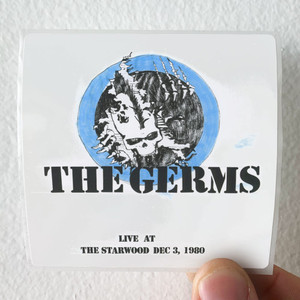 Germs Live At The Starwood Dec 3 1980 Album Cover Sticker