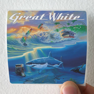 Great White Cant Get There From Here Album Cover Sticker Great White Cant Get There From Here Album Cover Sticker