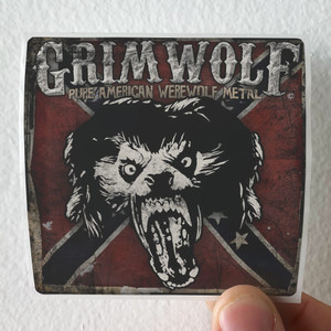 Grimwolf Pure American Werewolf Metal Album Cover Sticker