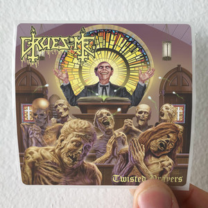 Gruesome Twisted Prayers Album Cover Sticker Gruesome Twisted Prayers Album Cover Sticker