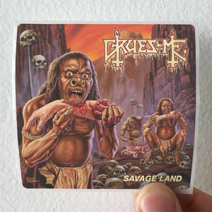 Gruesome Savage Land Album Cover Sticker