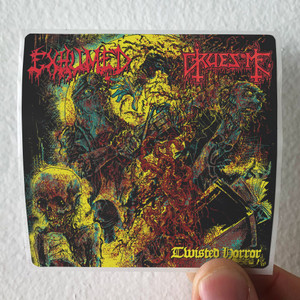 Gruesome Twisted Horror Album Cover Sticker