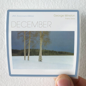 George Winston December Album Cover Sticker George Winston December Album Cover Sticker
