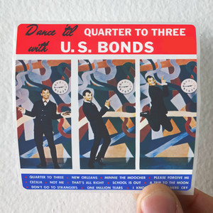 Gary US Bonds Dance Til Quarter To Three With Us Bonds Album Cover Sticker