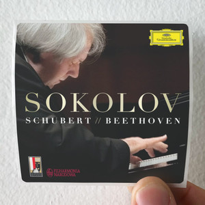 Grigory Sokolov Schubert Beethoven Album Cover Sticker