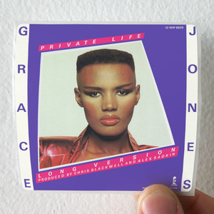 Grace Jones Private Life Shes Lost Control Album Cover Sticker