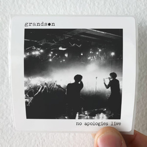grandson No Apologies Live Album Cover Sticker
