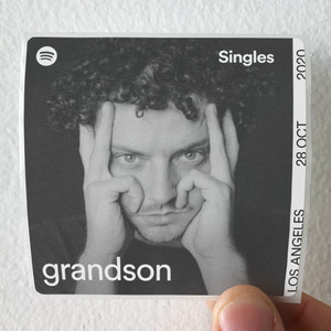 grandson One Step Closer Album Cover Sticker