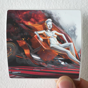 Grimes This Story Is Dedicated To All Those Cyberpunks Who Fight Ag Album Cover Sticker