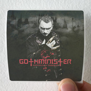Gothminister Happiness In Darkness Album Cover Sticker Gothminister Happiness In Darkness Album Cover Sticker