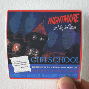 Girlschool Nightmare At Maple Cross Us Album Cover Sticker Girlschool Nightmare At Maple Cross Us Album Cover Sticker