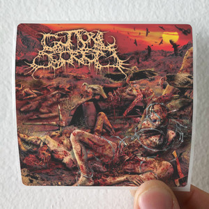 Guttural Secrete Reek Of Pubescent Despoilment Album Cover Sticker
