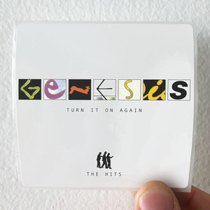 Genesis Turn It On Again The Hits Album Cover Sticker