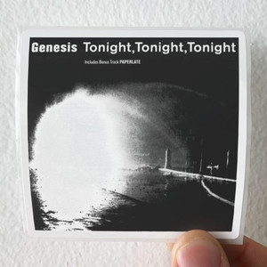 Genesis Tonight Tonight Tonight Album Cover Sticker Genesis Tonight Tonight Tonight Album Cover Sticker
