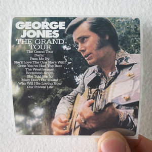 George Jones The Grand Tour Album Cover Sticker