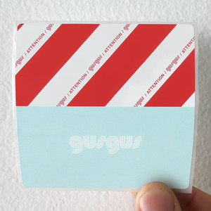GusGus Attention Album Cover Sticker