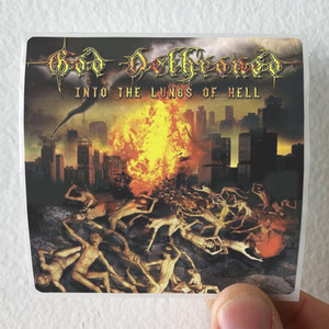 God Dethroned Into The Lungs Of Hell Album Cover Sticker