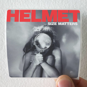 Helmet Size Matters Album Cover Sticker