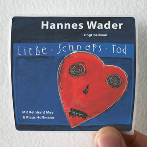 Hannes Wader Singt Bellman Liebe Schnaps Tod Album Cover Sticker