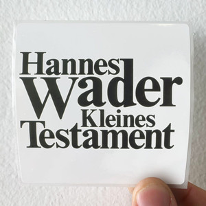 Hannes Wader Kleines Testament Album Cover Sticker