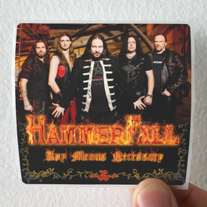 HammerFall Any Means Necessary Album Cover Sticker HammerFall Any Means Necessary Album Cover Sticker