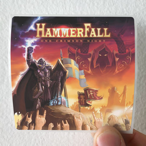 HammerFall One Crimson Night Album Cover Sticker