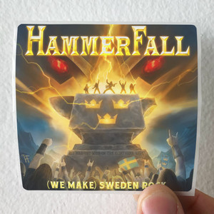 HammerFall We Make Sweden Rock Album Cover Sticker