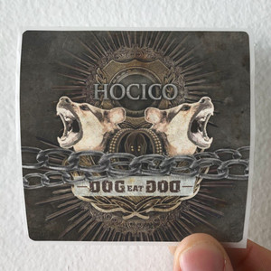 Hocico Dog Eat Dog Album Cover Sticker Hocico Dog Eat Dog Album Cover Sticker