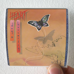 Heart Dog Butterfly Album Cover Sticker