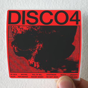 HEALTH Disco4 Part I Album Cover Sticker HEALTH Disco4 Part I Album Cover Sticker