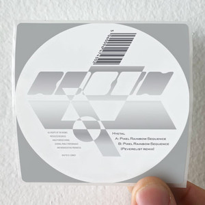 Hyetal Pixel Rainbow Sequence Album Cover Sticker