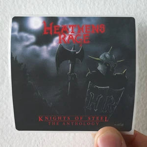 Heathens Rage Knights Of Steel The Anthology Album Cover Sticker