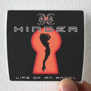 Hinder Lips Of An Angel Album Cover Sticker