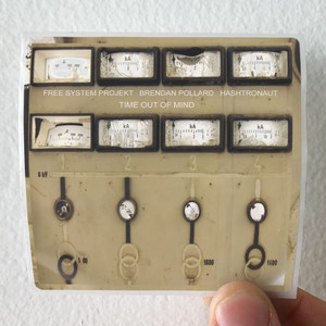 Hashtronaut Time Out Of Mind Album Cover Sticker Hashtronaut Time Out Of Mind Album Cover Sticker