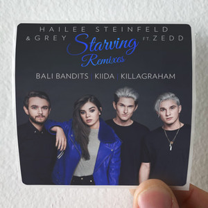 Hailee Steinfeld Starving Remixes Album Cover Sticker