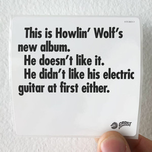 Howlin Wolf The Howlin Wolf Album Album Cover Sticker Howlin Wolf The Howlin Wolf Album Album Cover Sticker