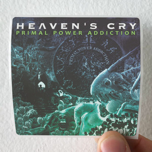 Heavens Cry Primal Power Addiction Album Cover Sticker Heavens Cry Primal Power Addiction Album Cover Sticker