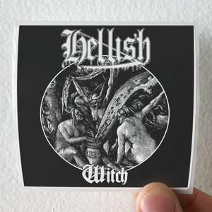 Hellish Witch Album Cover Sticker