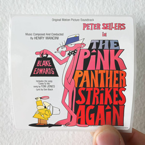 Henry Mancini The Pink Panther Strikes Again Album Cover Sticker Henry Mancini The Pink Panther Strikes Again Album Cover Sticker