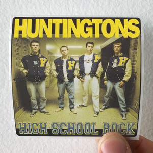 Huntingtons High School Rock Album Cover Sticker