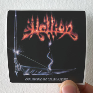 Hellion Screams In The Night Album Cover Sticker