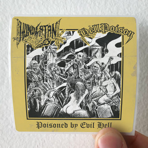 Hell Poison Poisoned By Evil Hell Album Cover Sticker