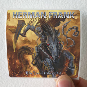 Herman Frank The Devil Rides Out Album Cover Sticker Herman Frank The Devil Rides Out Album Cover Sticker