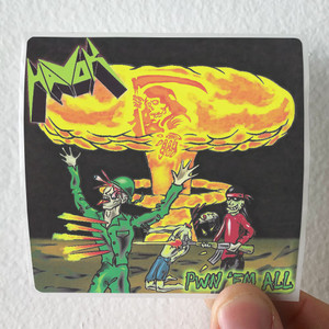 Havok Pwn Em All Album Cover Sticker