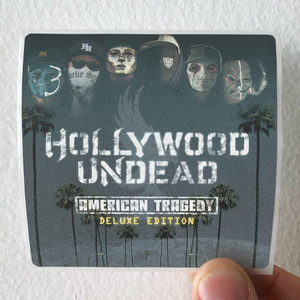 Hollywood Undead American Tragedy Deluxe Edition Album Cover Sticker Hollywood Undead American Tragedy Deluxe Edition Album Cover Sticker