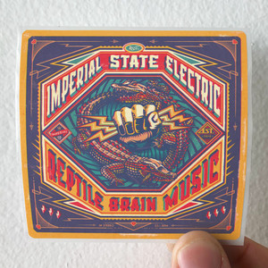 Imperial State Electric Reptile Brain Music Album Cover Sticker