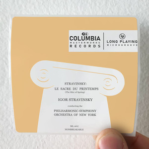 Igor Fyodorovitch Stravinsky Stravinsky Le Sacre Du Printemps The Rite Of Spring Album Cover Sticker