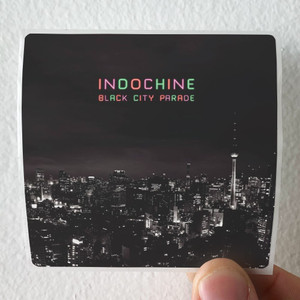Indochine Black City Parade 1 Album Cover Sticker Indochine Black City Parade 1 Album Cover Sticker
