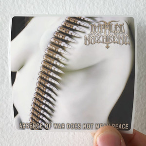 Impaled Nazarene Absence Of War Does Not Mean Peace Album Cover Sticker Impaled Nazarene Absence Of War Does Not Mean Peace Album Cover Sticker