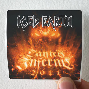 Iced Earth Dantes Inferno 2011 Album Cover Sticker Iced Earth Dantes Inferno 2011 Album Cover Sticker